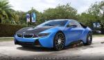 BMW i8 Satin Perfect Blue by MetroWrapz 2017 года